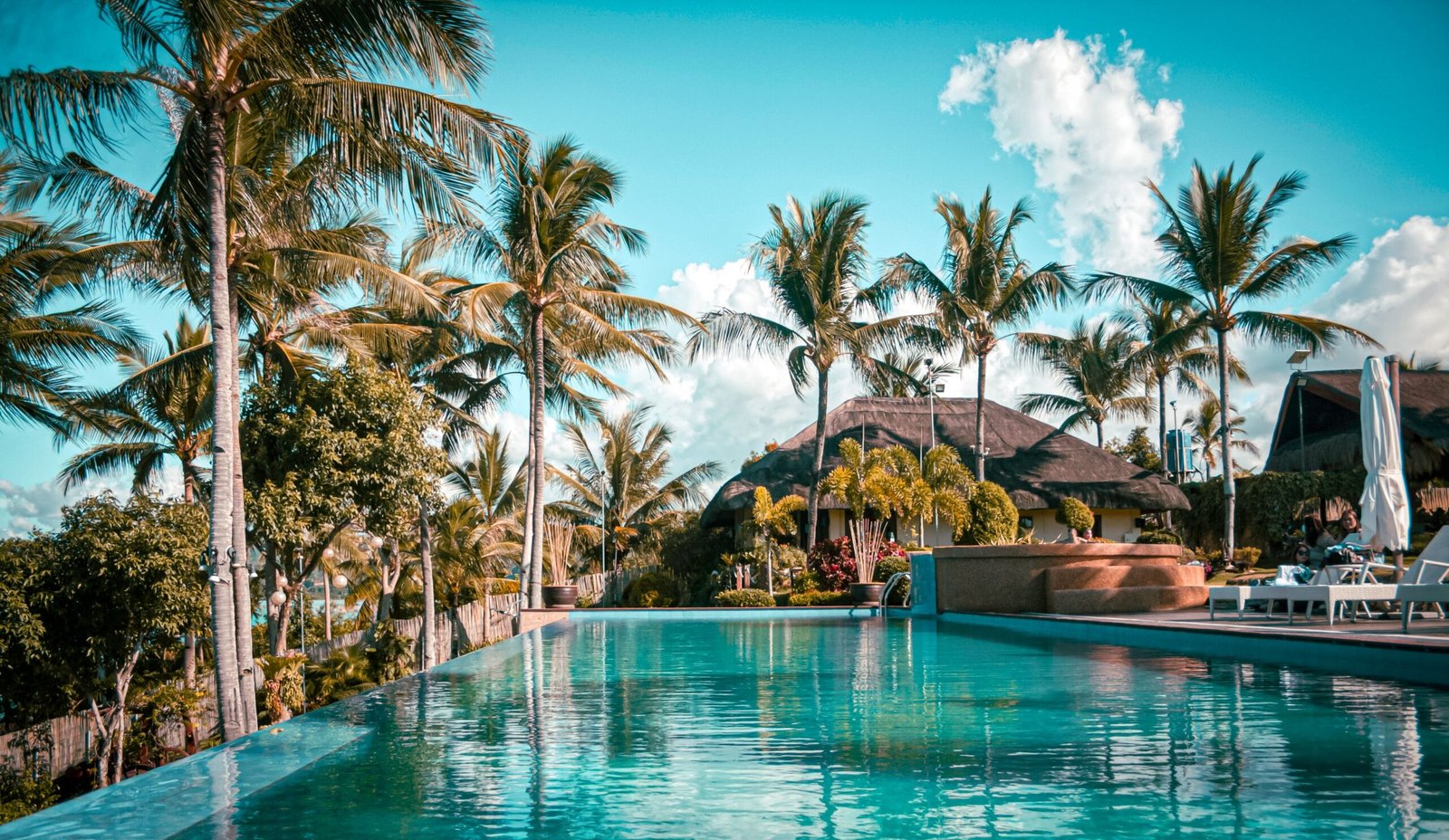 Luxury hotel overlooking the coast